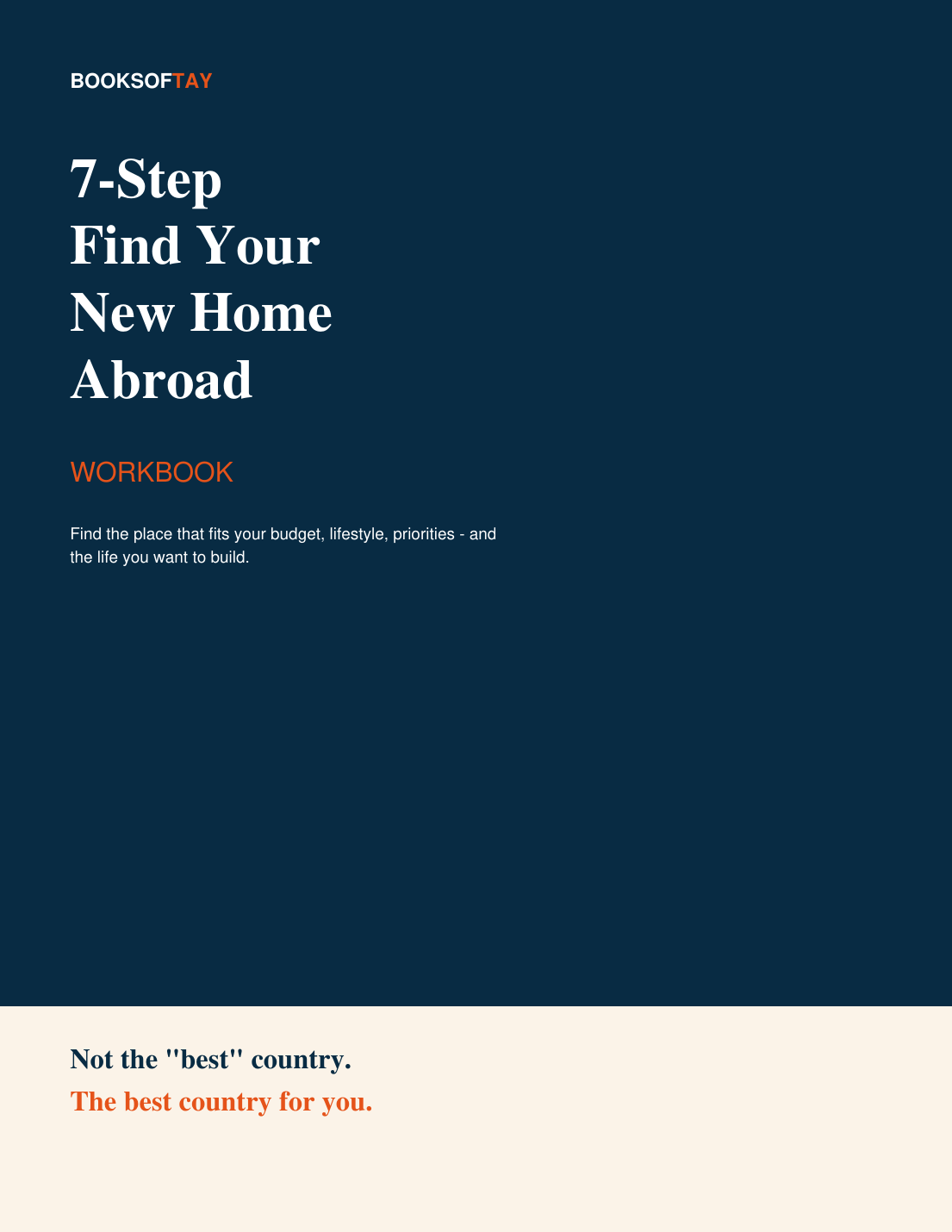 7-Step Find Your New Home Abroad Workbook cover