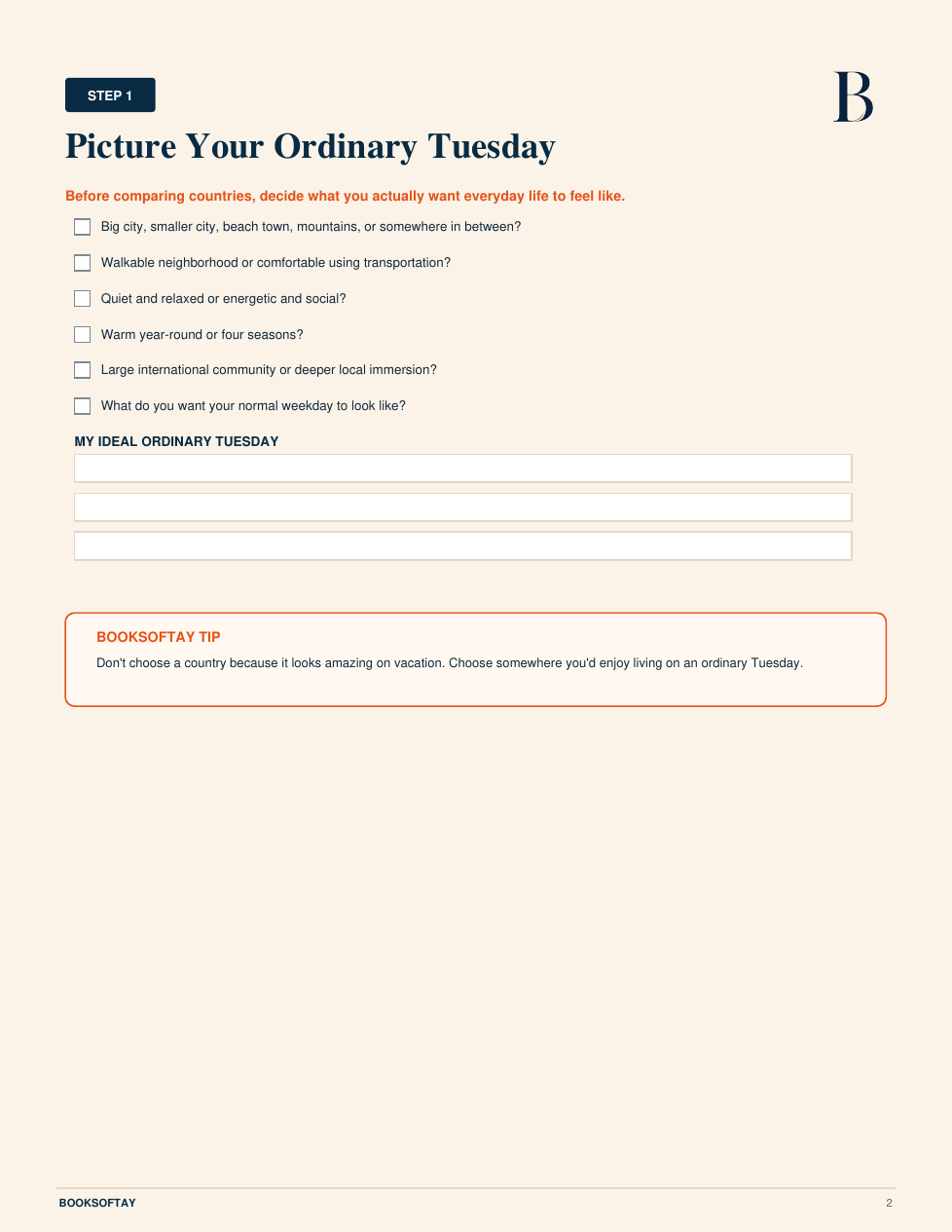 Workbook ordinary Tuesday page preview